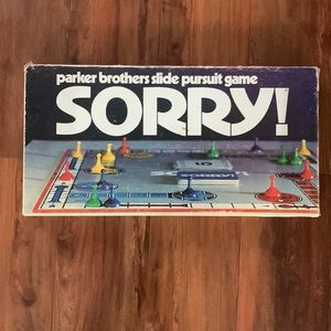 1972 Parker brothers slide pursuit game sorry